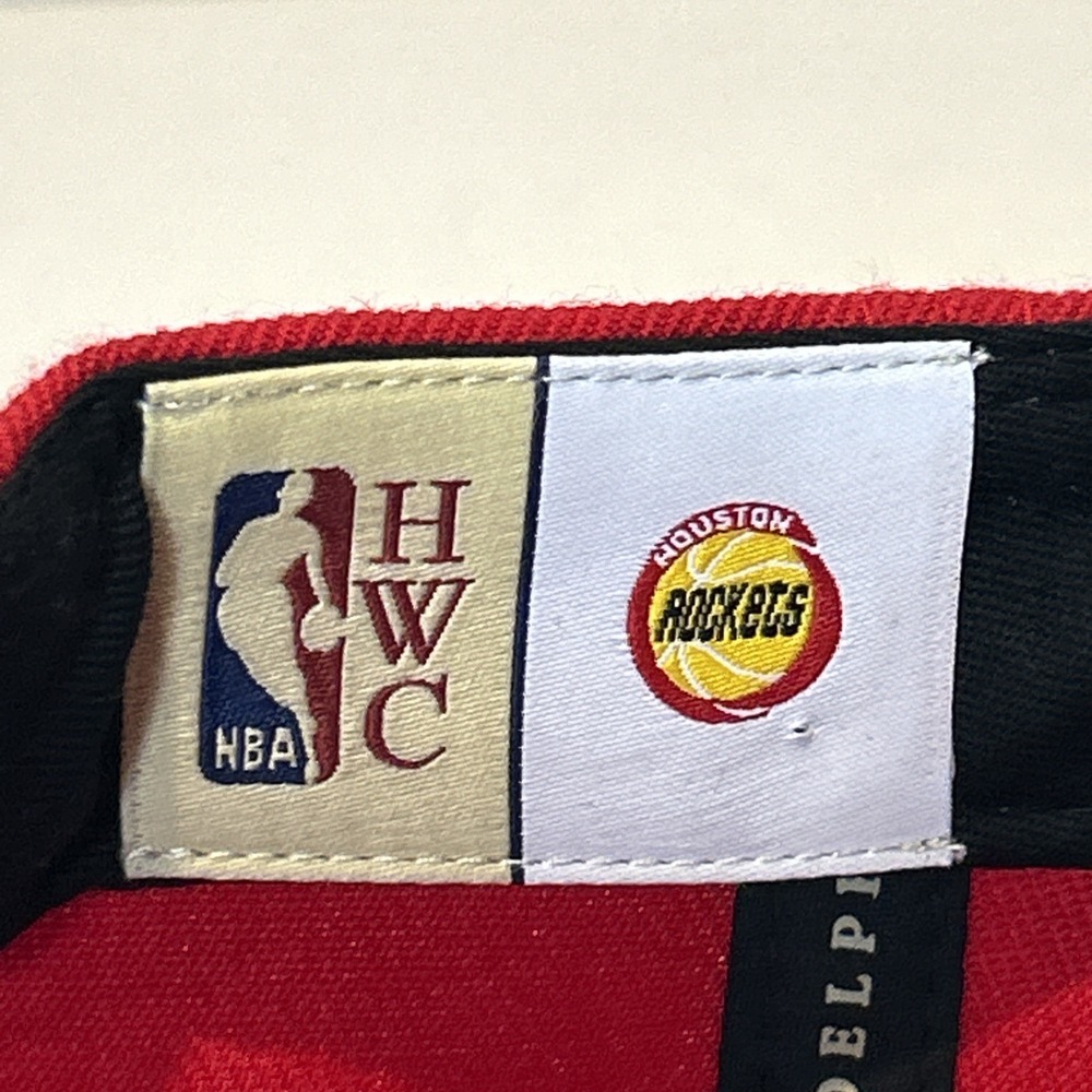 Mitchell & Ness Houston Rockets Snapback Mens Red Retro Paint HWC Hat Cap Sports - Picture 8 of 8